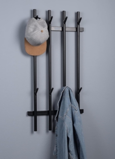 M2 Kollektion Garderobe Vigo in schwarz, B/H/T = 46 x 90 x 8 cm