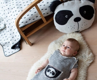 DAVID FUSSENEGGER Schlafsack Pandabär rohweiß