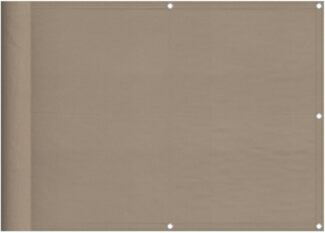 Balkon-Sichtschutz Taupe 75x800 cm 100 % Polyester-Oxford