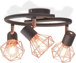 vidaXL Deckenstrahler mit 3 LED-Glühlampen 12 W 244395