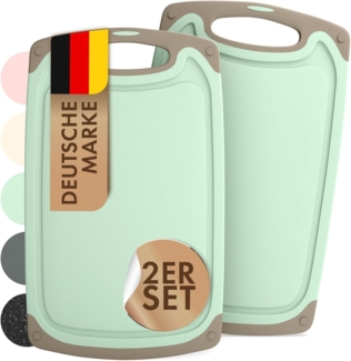 Blumtal Schneidebrett Frühstücksbrettchen Kunststoff, 2er-/3er-Set, verschiedene Größen, (2-St), Brettchen spülmaschinenfest Kunststoff BPA-frei
