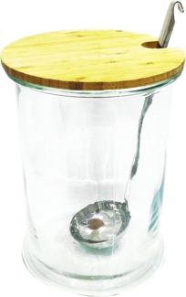 HOME DECO FACTORY Trinkglas, 5 l, Transparent/Braun