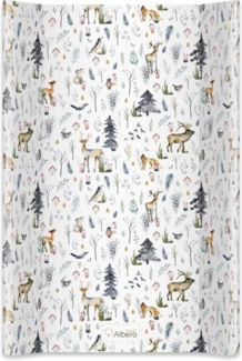 Albero Mio Hardcover Wickeltisch | 80x47 cm | Wickeltisch für Kinderbett oder Kommode | Wickeltisch mit Sicherheitsfüßen | Babywickeltisch | Jungen- und Mädchenaufsatz | Skandinavischer Wald