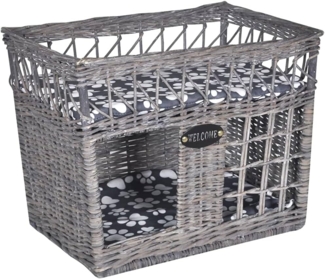 Kuschelhöhle für Katzen Haustiere mit Kissen Weide Quadratisch 170225