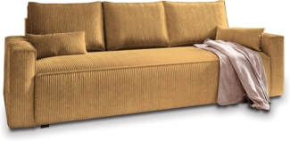 Masseno Sofa MENI mit Schlaffunktion, Schlafsofa, Couch mit Bettkasten