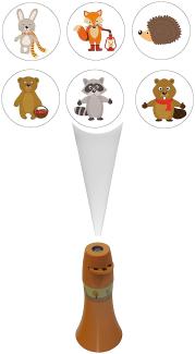 Taschen-Projektor Waldtiere, 6 fach