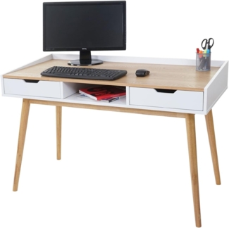 Schreibtisch HWC-A70, 120x55 cm Esche-Optik