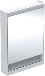 Geberit ONE Spiegelschrank mit ComfortLight, 1 Tür, mit Nische, Aufputzmontage, weiss/Aluminium, 60x90 cm, 505.83, Ausführung: Anschlag links - 505.830.00.2