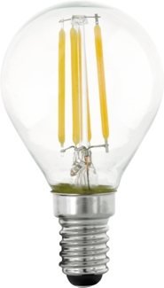 LED 4W, Filament Leuchtmittel, E14, 470Lm, 2700K, dimmbar, DxH 4,5x7,6 cm