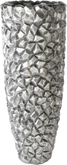 GILDE Pflanzgefäß Gravity - grau - H. 109cm x D. 38cm - 79454