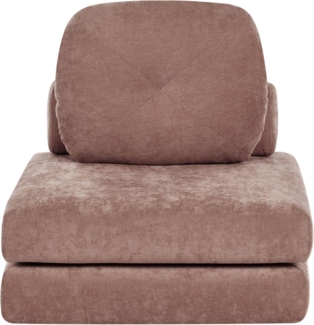 1-Sitzer Schlafsofa OLDEN Stoff Braun