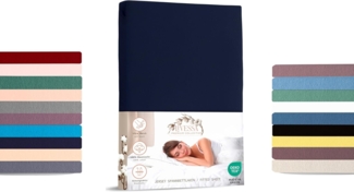 livessa Spannbettlaken Jersey Spannbettlaken 100% Baumwolle – Atmungsaktiv -Weich & OEKO-TEX, Jersey, Gummizug: Rundumgummizug, In 9 Größen und vielen Farben erhältlich