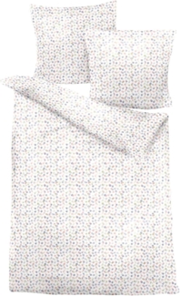 Dormisette Feinbiber Bettwäsche Dots multi | 155x220 cm + 80x80 cm