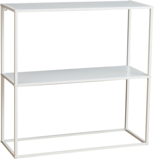 SVITA Standregal, Konsolentisch, Beistelltisch, Industrial Design, Metall, Weiß