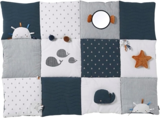 VERTBAUDET Baby Activity-Decke „Das süße Leben“ blau