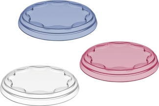 Koziol Frischedeckel Fresh tr. coral/deep blue/soft grey