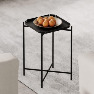 Couchtisch, 'SHB-008', 56 x 46 x 46, Schwarz