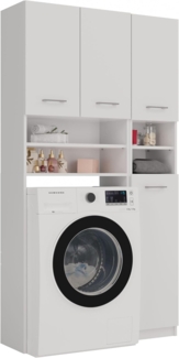 ibonto Waschmaschinenumbauschrank Vielseitiger Aufbewahrungsschrank & Badezimmerhochschrank Platzsparend