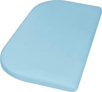 Playshoes Spannbetttuch Baumwolle für Seitenbett 81x42 cm hellblau