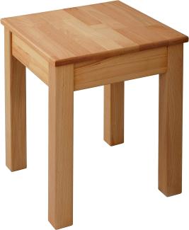 Krok Wood Hocker Tomas aus Massivholz 35 x 35 x 45 cm (Buche, 1x ohne Eingriff)