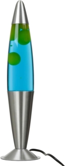 Licht-Erlebnisse Lavalampe JENNY, Warmweiß, Tischlampe Blau Gelb Retro inklusive Leuchtmittel 42 cm Tischleuchte