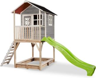 Exit Holz Spielhaus Loft 700 | Grau | 391 x 190 x 269 cm