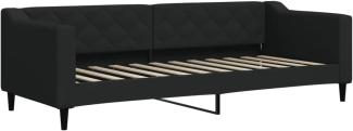 vidaXL Tagesbett Schwarz 80x200 cm Stoff 354158