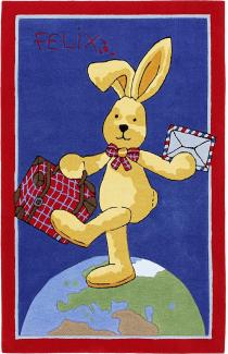 Kinderteppich 'FELiX der Hase' Spiel und Lern 150x220 cm