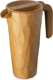 Koziol Superglas Kanne Club Pitcher, Wasserkrug, Karaffe, Kunststoff-Holz-Mix, Nature Wood, 1. 5 L, 7687702