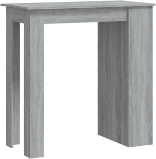 vidaXL Bartisch mit Regal Grau Sonoma 102x50x103,5cm Holzwerkstoff 812967