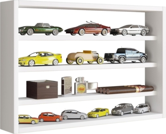 VCM Wandvitrine Osado 919882 Weiß H. 40 x B. 60 x T. 10 cm