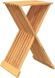 vidaXL Klapphocker 40x32,5x70 cm Massivholz Teak 316164