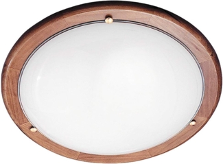 Rabalux Ufo Wand & Deckenleuchte 2x E27 Eiche, opal 380mm rund