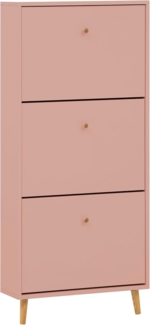 Schildmeyer Bjarne Schuhschrank 160172, apricot, 59,8 x 19,5 x 131 cm, platzsparend durch geringe Tiefe
