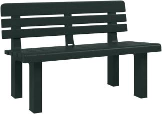 vidaXL Gartenbank Grün 110x52x71 cm Polypropylen 4009381