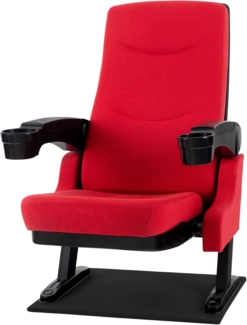 Stagecaptain TV-Sessel CS-600 Movieking Kinosessel (2x Armlehne mit Getränkehalter), Relaxsessel, klappbarer Sitz, Bodenplatte