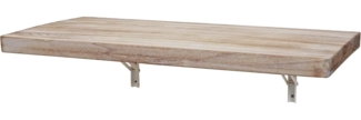 Wandtisch, natur, Massivholz, klappbar, 120x60 cm