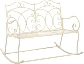 vidaXL Gartenbank 104 cm Eisen Antik Weiß 45436