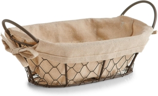 Zeller Countrystyle Brotkorb braun