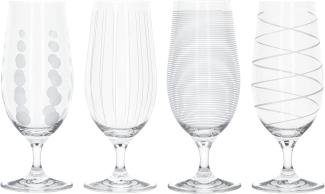 Mikasa Cheers Martinigläser, 290 ml, 4 Stück, Kristallglas, silber, 460 ml, Set of 4