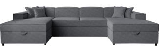Wohnlandschaft Sokoz U Boucle (Farbe: Coral 80)