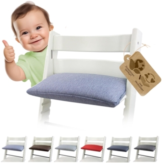 BAMBINIWELT Sitzauflage, kompatibel mit Stokke 'Tripp Trapp' Hochstuhl, 1-teilig meliert blau