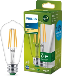 Philips Classic LED-A-Label Lampe 60W E27 klar warmws Edison