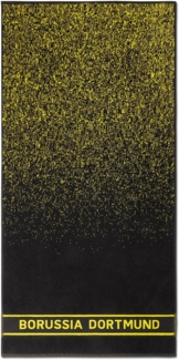 BVB Duschtuch BVB Duschtuch Farbverlauf 70 x 140cm, Baumwolle (Set, 1-St), „Borussia Dortmund“-Schriftzug