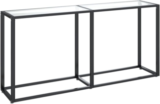 Konsolentisch Transparent 160 x 35 x 75,5 cm Hartglas [331678]
