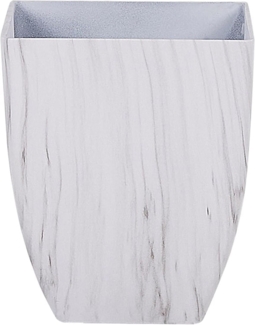 Blumentopf weiß Marmor Optik quadratisch 28 x 28 x 34 cm MIRO