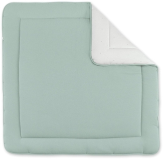 BEMINI Laufstalleinlage Krabbeldecke Pady waffle + jersey bio Grüne celadon