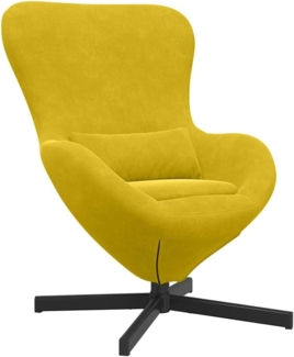 vidaXL Eiersessel Gelb 63 x 73 x 90 cm Samt 42002763