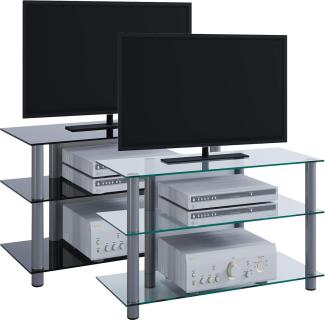 VCM LCD LED TV Rack Sindas Schwarzglas