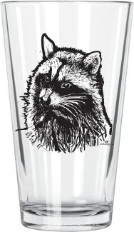 corkology Waschbär, Pint-Glas, transparent